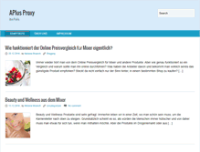 Tablet Screenshot of aplusproxy.com